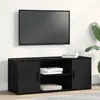 Image de Meuble Tv 100 X 35 X 40 Cm Chêne Noir Bois D'ingénierie Vidaxl