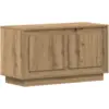 Image de Vidaxl meuble tv chêne artisanal 80 x 35 x 45 cm bois d'ingénierie