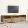 Image de Meuble TV - Artisan Chêne - 150x30x445 cm - 3 tiroirs - Finition Vernie