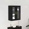 Image de Meuble Mural Chêne Noir 69,5 X 34 X 90 Cm Bois D'ingénierie Vidaxl