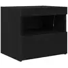 Image de Vidaxl cabinet de chevet chêne noir 50 x 40 x 45 cm bois d'ingénierie