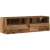 Image de Vidaxl meuble tv mural bois ancien 100 x 30 x 30 cm bois d'ingénierie