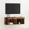 Image de Ensemble Meuble Tv Avec Led Bois Ancien 80 X 30 X 30 Cm Vidaxl