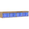 Image de Vidaxl ensemble meuble tv 2 pcs chêne artisanal 80 x 30 x 30 cm