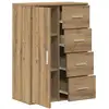 Image de Vidaxl buffet chêne artisanal 60 x 31 x 84 cm bois d'ingénierie