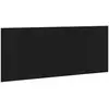 Image de Vidaxl tête de lit chêne noir 160 x 1,5 x 80,5 cm bois d'ingénierie