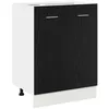 Image de Armoire inférieure en bois dingénierie - vidaXL - Chêne noir - 60x46x815 cm - Grand espace de rangement
