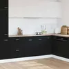 Image de Meuble sous-evier Vidaxl Meuble Bas dÉvier Chêne Noir 80x46x815 cm Bois Ingénieré