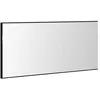 Image de Miroir mural moderne - vidaXL - Chêne noir - 80x37 cm - Verre et bois ingénierie - Éclairage LED - Montage mural