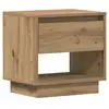 Image de Vidaxl table de nuit chêne artisanal 45 x 34 x 44 cm bois d'ingénierie