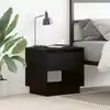Image de Table De Nuit Chêne Noir 45 X 34 X 44 Cm Bois D'ingénierie Vidaxl