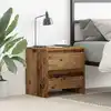 Image de Cabinet De Chevet Avec Tiroir Bois Ancien 45 X 34 X 44,5 Cm Vidaxl
