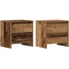 Image de Vidaxl cabinet de chevet 2 pcs bois ancien 45 x 34 x 44,5 cm