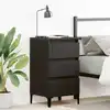 Image de Cabinet De Chevet Chêne Noir 45 X 35 X 44 Cm Bois D'ingénierie Vidaxl