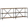 Image de Table console bois ancien - vidaXL - 200x30x75 cm - Bois dingénierie - Bois ancien - Grand espace de stockage - Durable