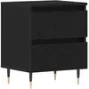 Image de Vidaxl cabinet de chevet chêne noir 40 x 35 x 50 cm bois d'ingénierie