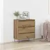 Image de Buffet Chêne Artisanal 60 X 35 X 70 Cm Bois D'ingénierie Vidaxl