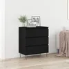 Image de vidaXL Buffet avec tiroir Chêne noir 60 x 35 x 70 cm Bois dingénierie 863497
