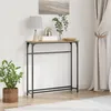 Image de Table Console - Artisan Chêne - 75x195x75 cm - Métal - Style Industriel