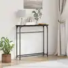 Image de Table Console Chêne Noir 75 X 19,5 X 75 Cm Bois D'ingénierie Vidaxl