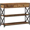 Image de Table Console Avec Tiroir Bois Ancien 100 X 28 X 75 Cm Vidaxl