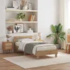 Image de vidaXL Cadre de lit Chêne artisanal 90 x 190 cm Bois dingénierie 863806