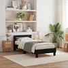Image de vidaXL Cadre de lit avec LED Chêne noir 90 x 190 cm Bois dingénierie 863807
