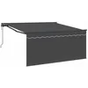 Image de Auvent rétractable - vidaXL - 300x250 cm - Anthracite - Polyester et aluminium - Résistant aux UV - Télécommande