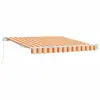 Image de Vidaxl auvent rétractable jaune et orange 300 x 250 cm