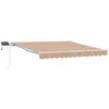 Image de Vidaxl auvent rétractable multicolore 300 x 250 cm tissu et acier