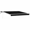 Image de Vidaxl auvent rétractable noir 300 x 250 cm tissu et acier