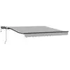 Image de Vidaxl auvent rétractable gris clair 300 x 250 cm tissu