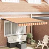 Image de vidaXL Auvent Rétractable Jaune et Orange 350 x 250 cm 3330253