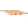 Image de Vidaxl auvent jaune et orange 350 x 250 x 165 cm polyester
