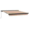 Image de Vidaxl auvent rétractable multicolore 350 x 250 cm tissu et métal