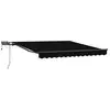 Image de Vidaxl auvent rétractable noir 350 x 250 cm tissu