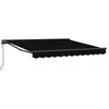 Image de Auvent rétractable - vidaXL - 35 x 25 m - Noir - Polyester et métal - Rétractable - Anti-UV - Imperméable