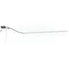 Image de Vidaxl auvent rétractable blanc 350 x 250 cm tissu et acier