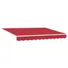Image de Vidaxl auvent rétractable rouge 350 x 250 cm polyester et acier