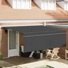Image de Store - store banne Vidaxl Auvent Rétractable Anthracite 400 × 300 cm