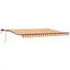 Image de Vidaxl auvent rétractable jaune et orange 400 ×300 cm tissu