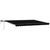 Image de Vidaxl auvent rétractable noir 400 ×300 cm tissu