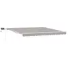 Image de Vidaxl auvent rétractable gris clair 400 × 300 cm tissu et acier
