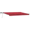 Image de Vidaxl auvent rétractable rouge 400 × 300 cm tissu