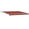 Image de Vidaxl auvent rétractable orange et marron 400 × 350 cm