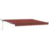 Image de Vidaxl tissu de auvent orange et marron 400 × 350 cm polyester
