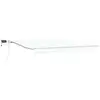Image de Vidaxl auvent rétractable blanc 400 × 300 cm tissu et acier