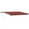 Image de Vidaxl auvent rétractable orange et marron 450 ×300 cm tissu