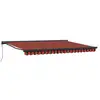 Image de Vidaxl auvent orange et marron 450 x 300 x 165 cm
