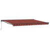 Image de Store rétractable - vidaXL - Orange et Noir - 450x300 cm - Polyester et métal - Rétractable - Anti-UV - Imperméable
